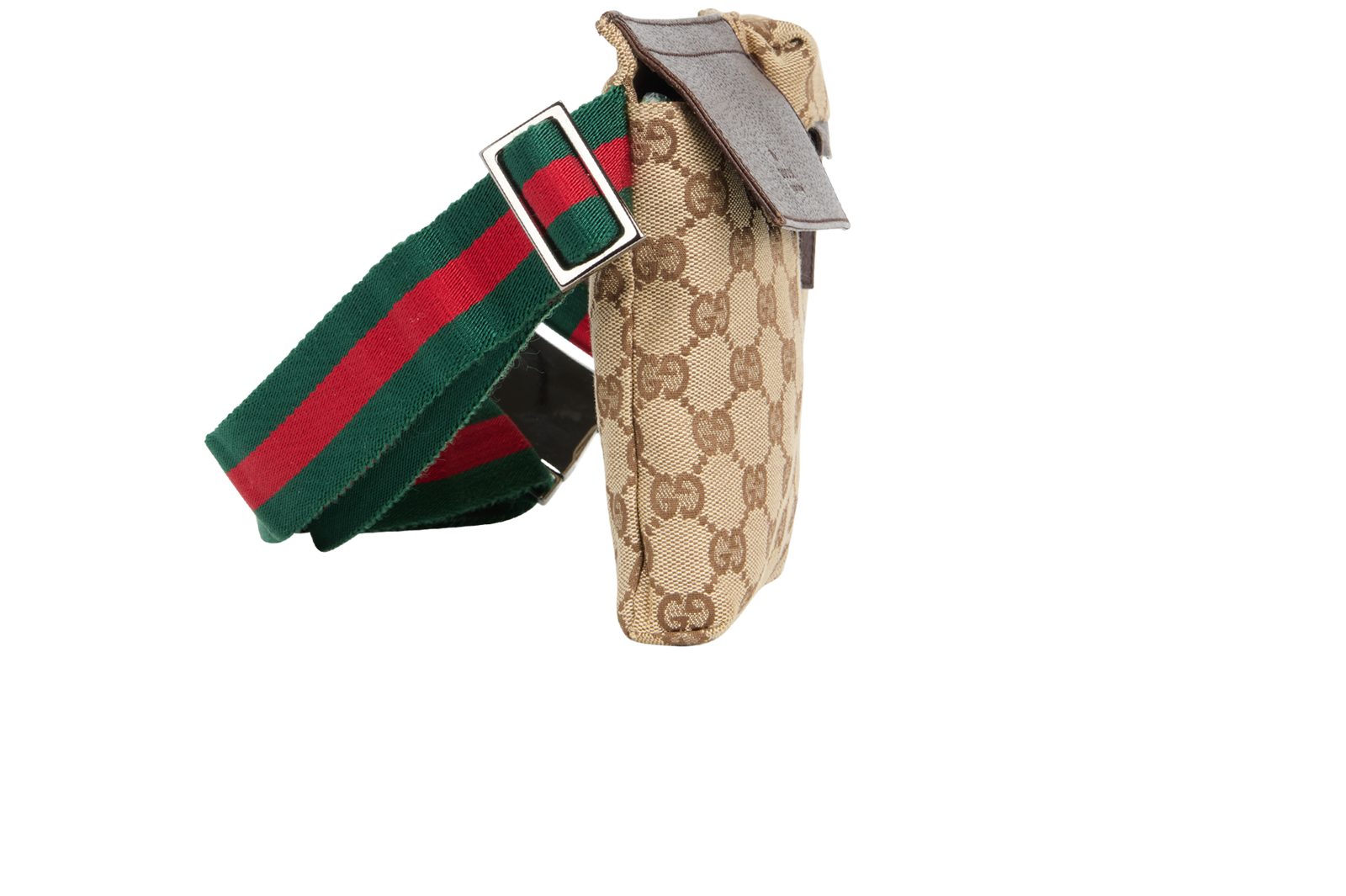 GG Belt Bag, &pound;350, Handbags, Brown, Canvas, Side view